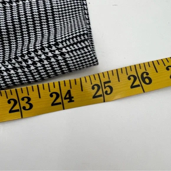 Worthington Black and White High Rise Glen Plaid Pull-On Pants Women’s Size 12 - Picture 13 of 13